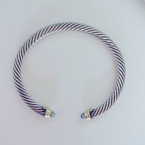 David Yurman Classic Cable 5mm bracelet-Blue Topaz